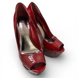 JustFab Red Heels - Size 9